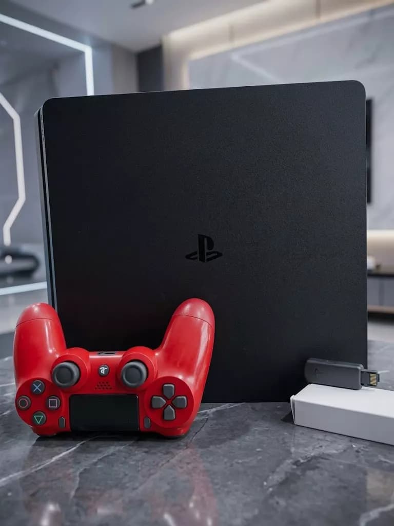 PS4 Slim کپی خور 1 ترابایت (استوک) ( همراه دسته شرکتی + لوازم و کارتن ) — تصویر ۵