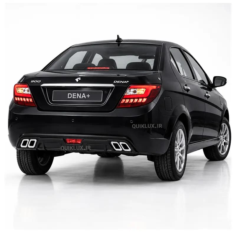 دفیوزر عقب دنا طرح اسپرت چهار خروجی اگزوز مربعی (طرح AMG) — تصویر ۲