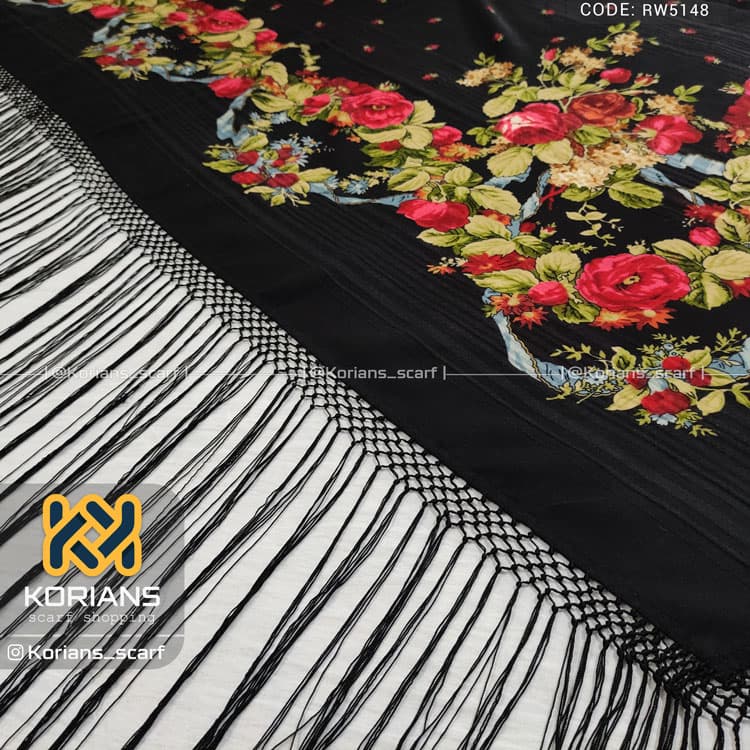 چارقد پشمی دلار rw1037 — تصویر ۴