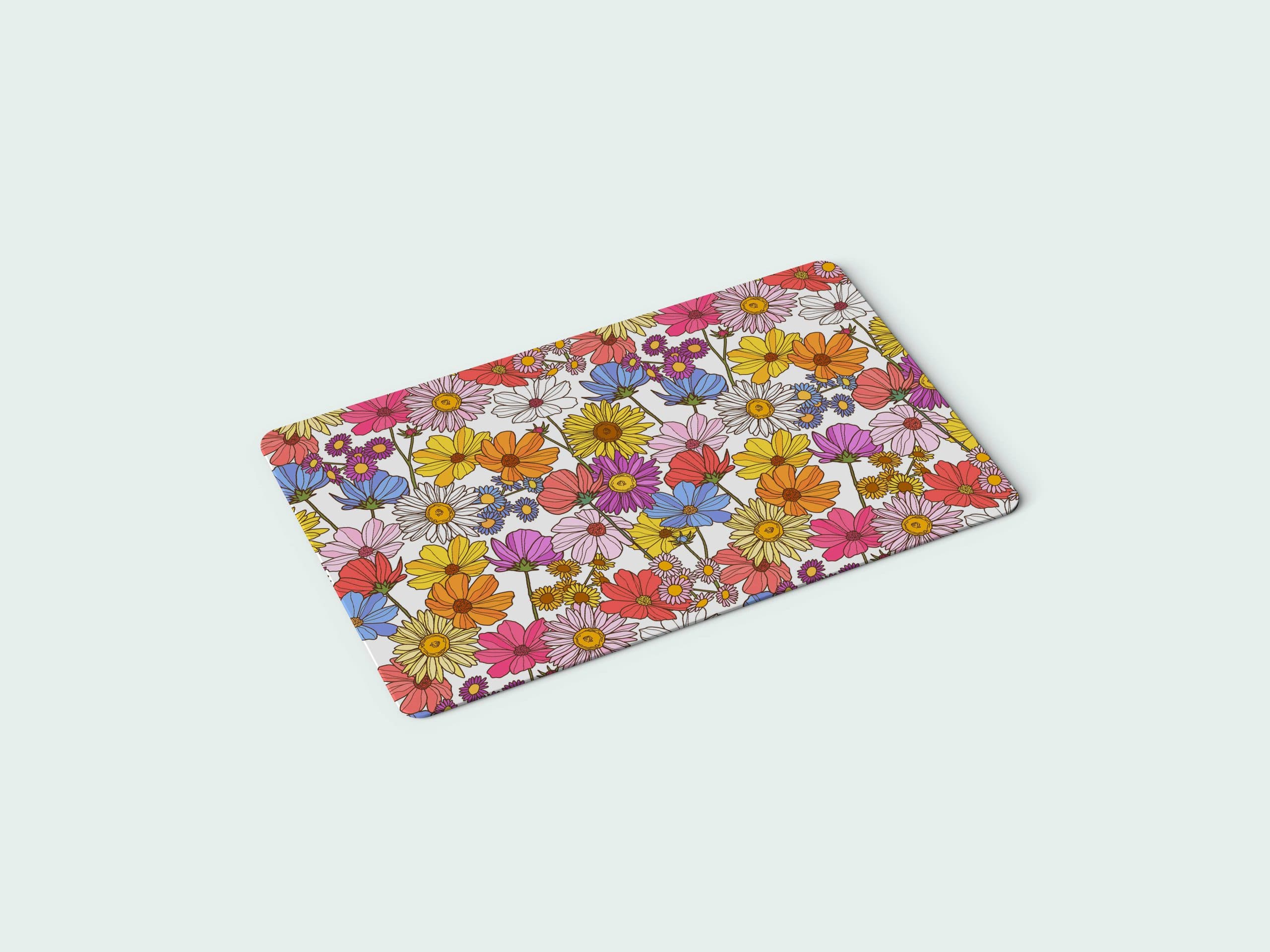 استیکر کارت بانکی | عابر بانک مدل گل های فانتزی 14 | Fancy Flowers card sticker 14 — تصویر ۲