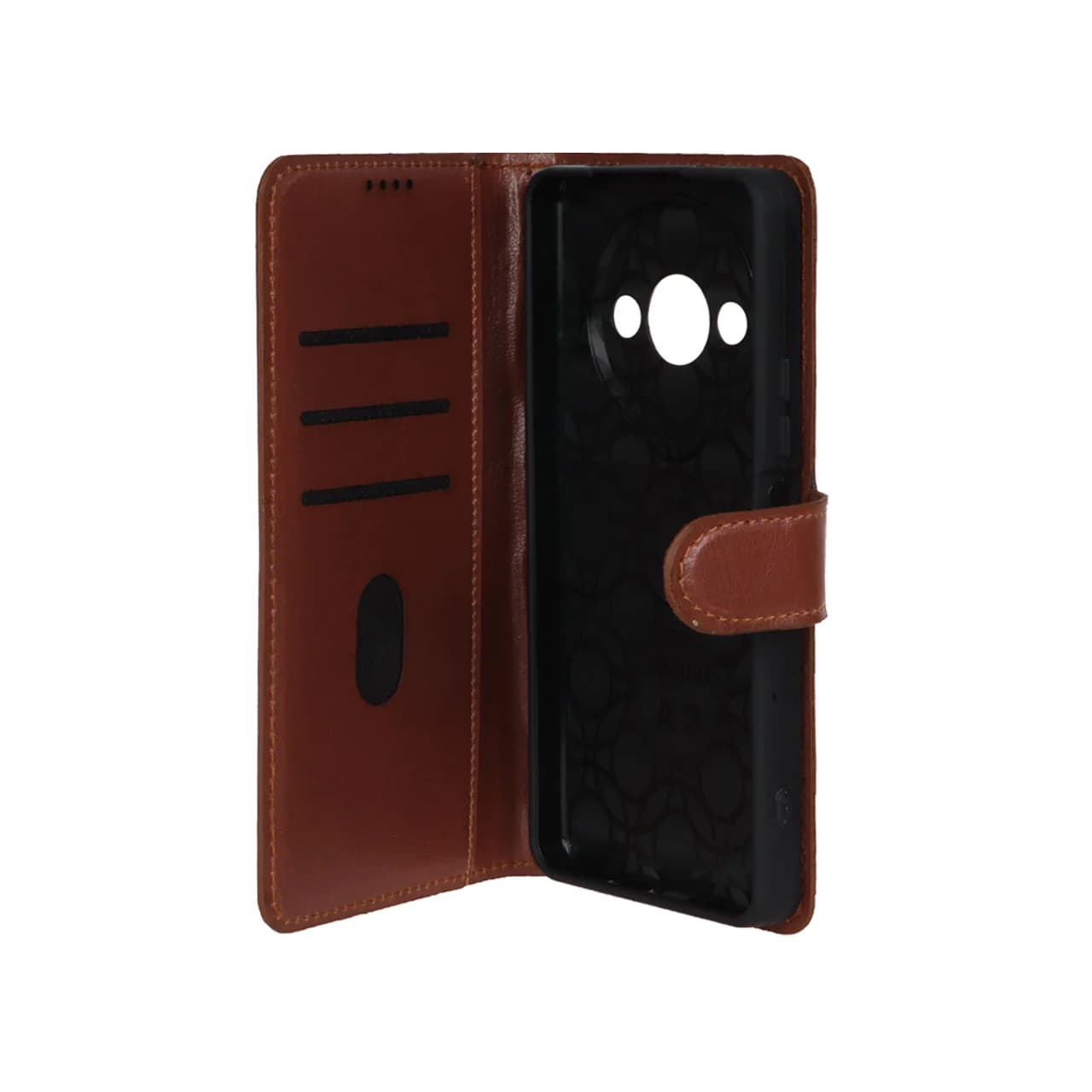 کیف موبایل چرمی مگنتی محافظ لنزدار Xiaomi Redmi A3 / A3x / Poco C61 — تصویر ۲