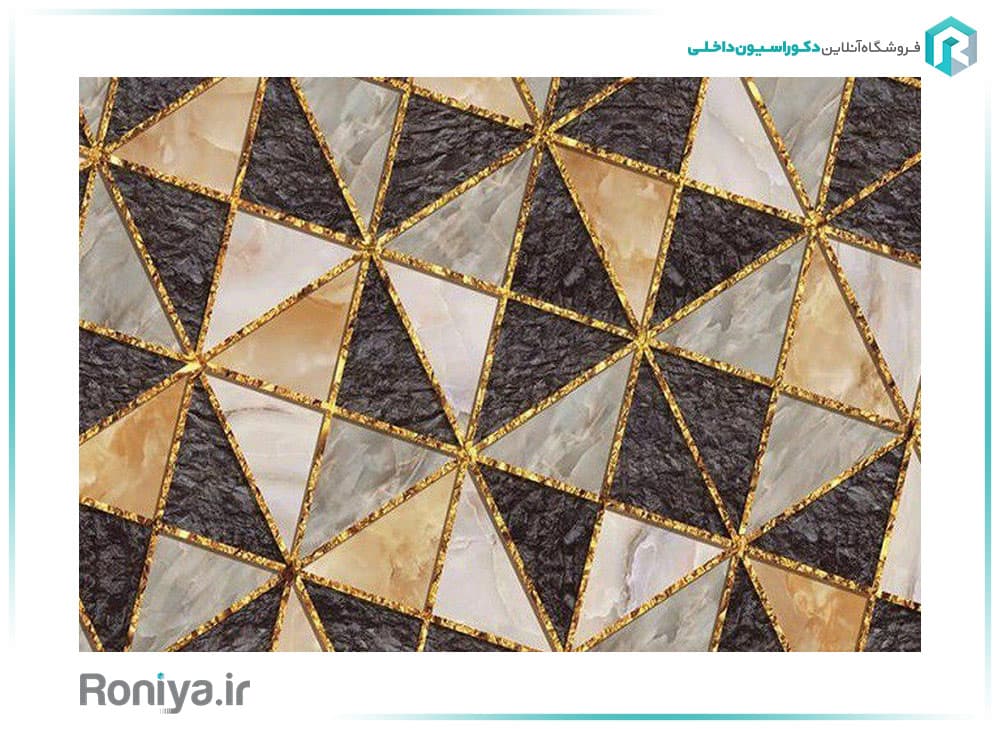کاغذ پوستری مدرن با طرح های هندسی RT-187 — تصویر ۳