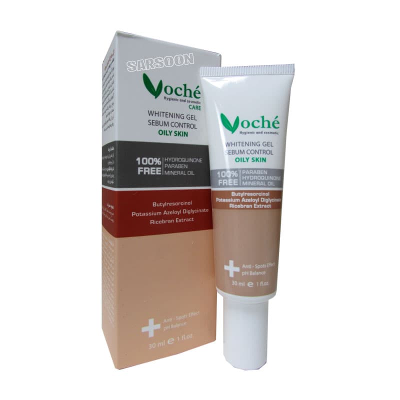 ژل رفع لک و تیرگی مناسب پوست چرب و مستعد آکنه وچهVoche Whitening Gel Sebum Control For Oily Skin — تصویر ۲