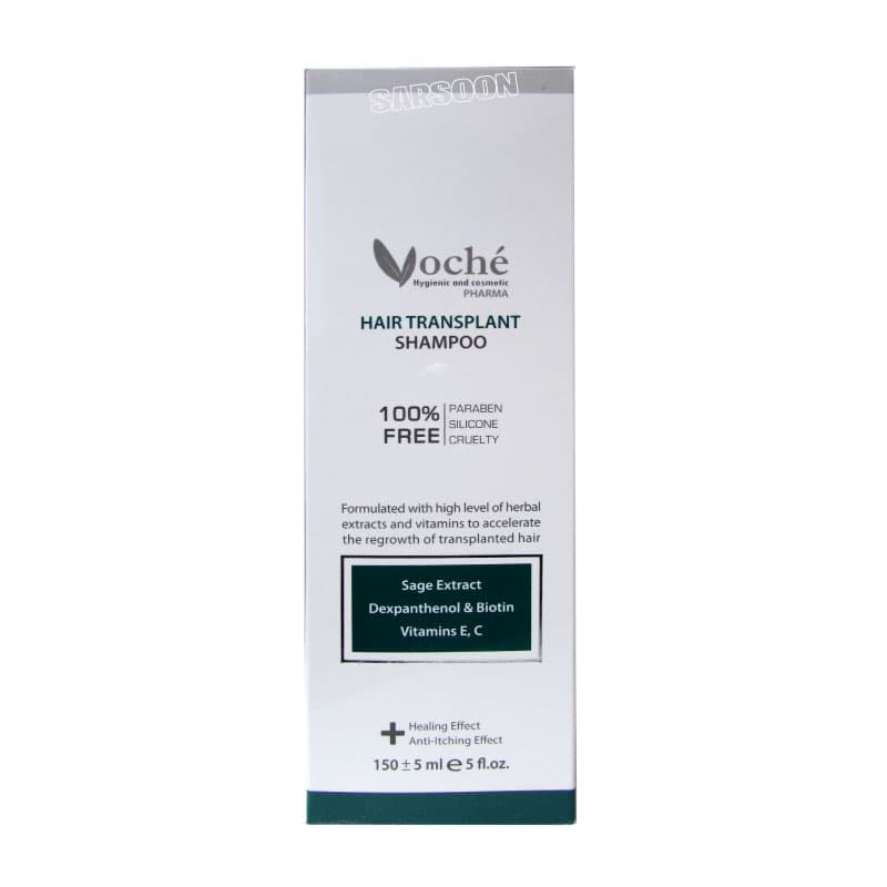 شامپو مناسب موهای کاشته شده وچه Voche Hair Transplant Shampoo