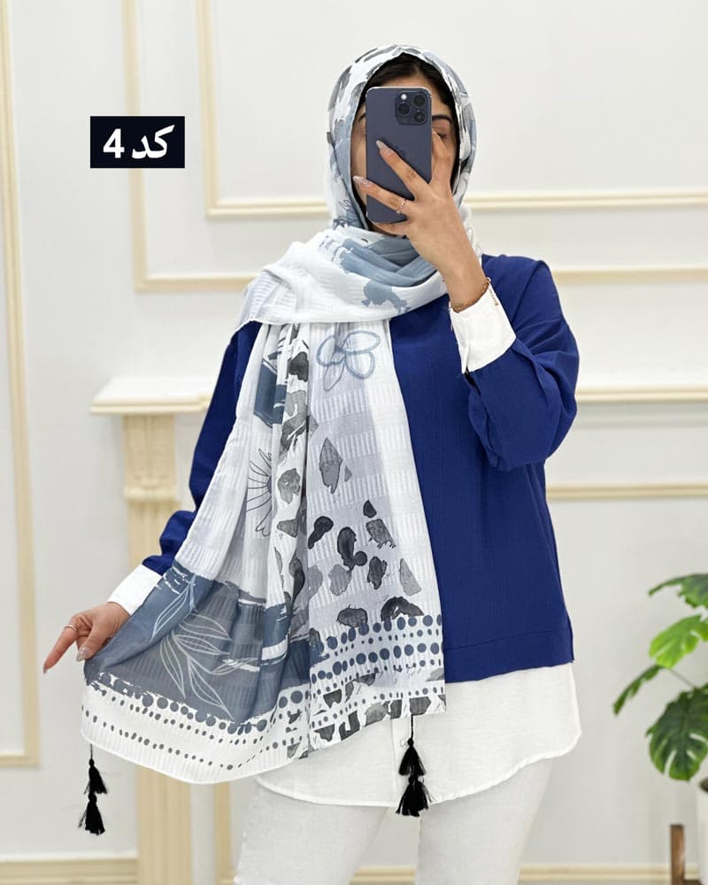 شال نخی میله ای کد84001 — تصویر ۶