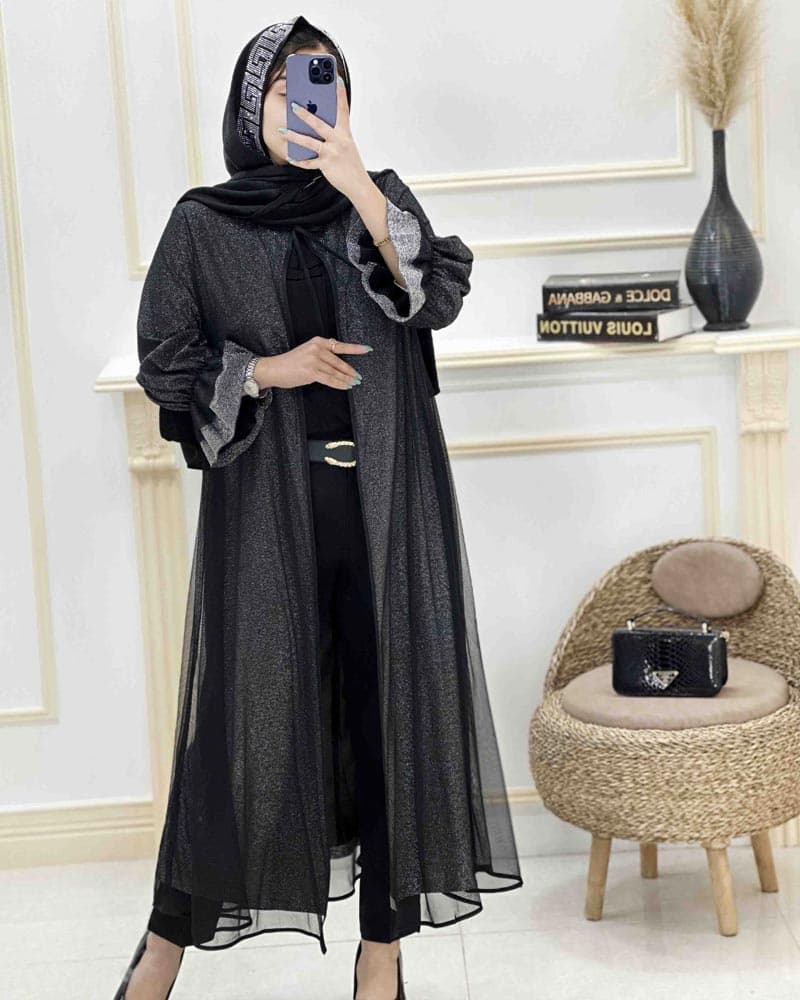 مانتو لمه آستین چین کد8271525 — تصویر ۲