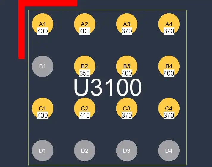 آی سی افزایش دهنده ولتاژ آیفون 11 پرو مکس | (U3100)IC DC To DC Converter iPhone 11 Pro Max (SN61280E) — تصویر ۲