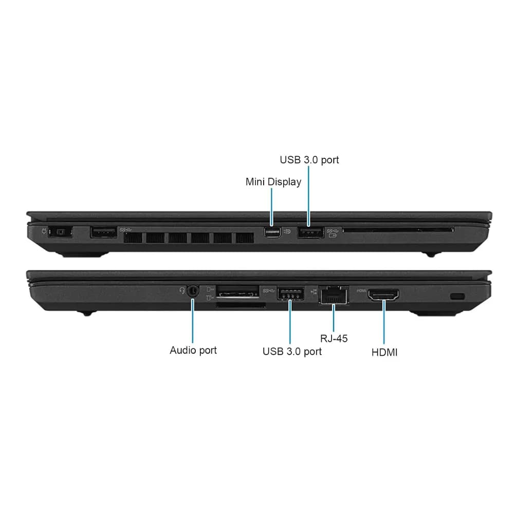 لپ تاپ لنوو برخی موارد تاچ Lenovo T460 | i5-6300U | 8G | 256G | INTEL HD | 14″FHD (استوک) — تصویر ۵
