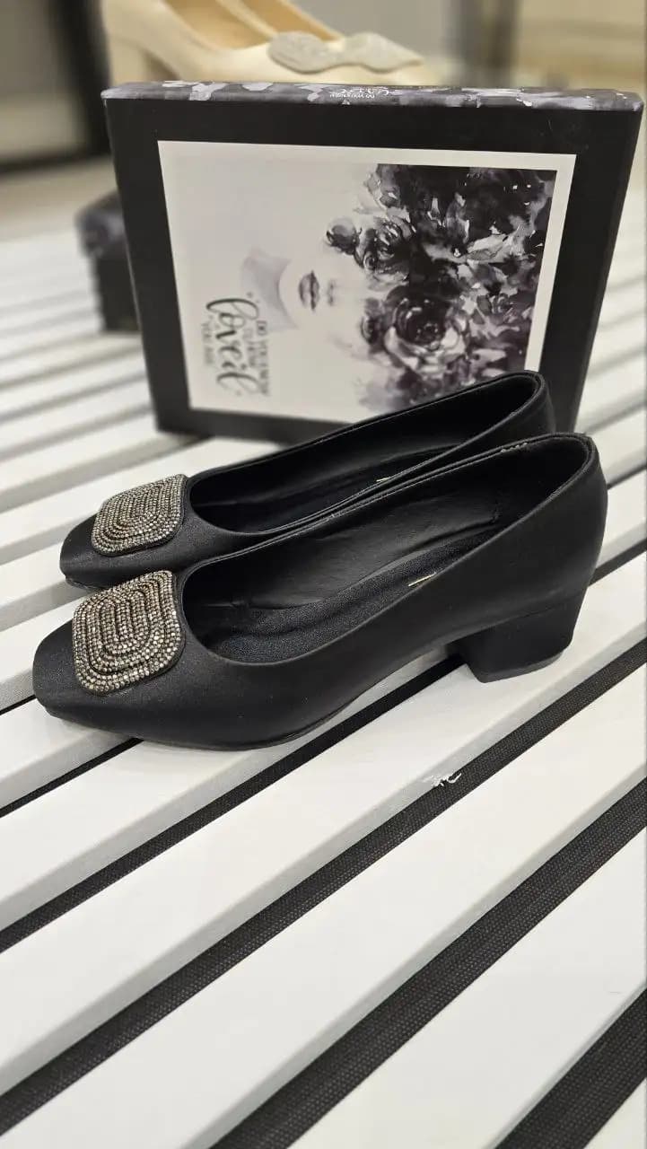کفش مجلسی گرهی (مشکی) کد 4513 — تصویر ۲
