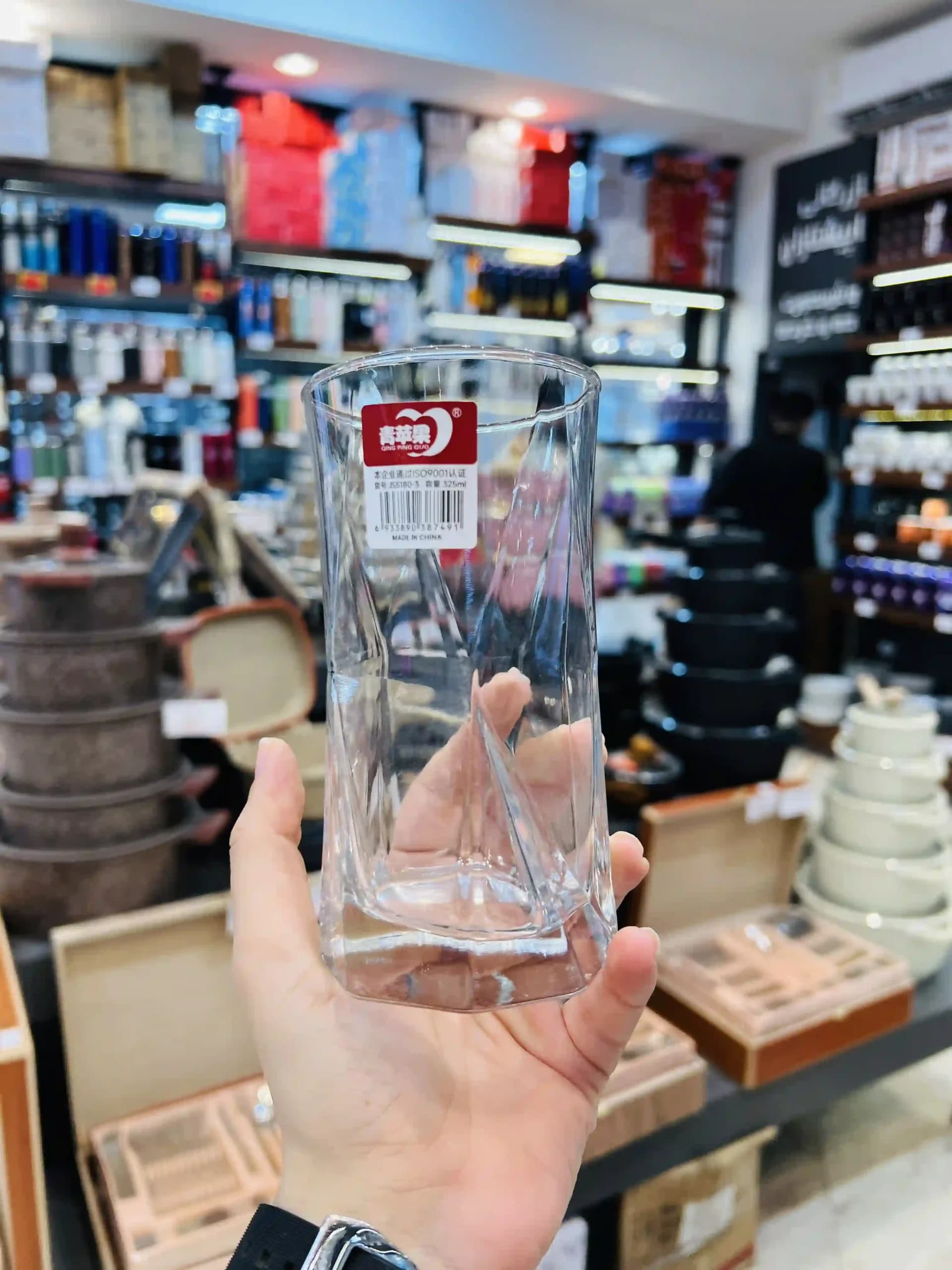 لیوان ۶ عددی بلور دلی (Deli) مدل JS5180-3 (۳۲۵ میلیلیتر) — تصویر ۳