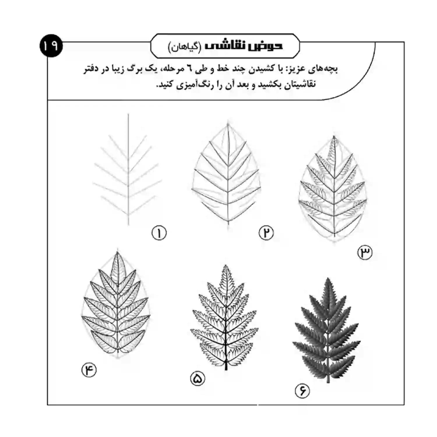 کتاب حوض نقاشی جلد1-آموزش نقاشی مرحله به مرحله-گیاهان- نشر یلداکتاب کد 103781 — تصویر ۵