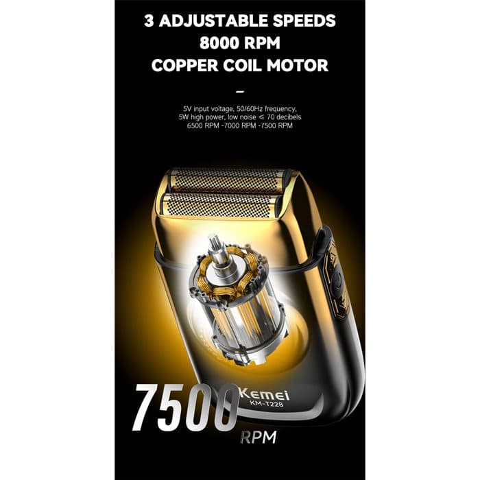ماشین اصلاح حرفهای کیمی Kemei KM-T228 — تصویر ۲