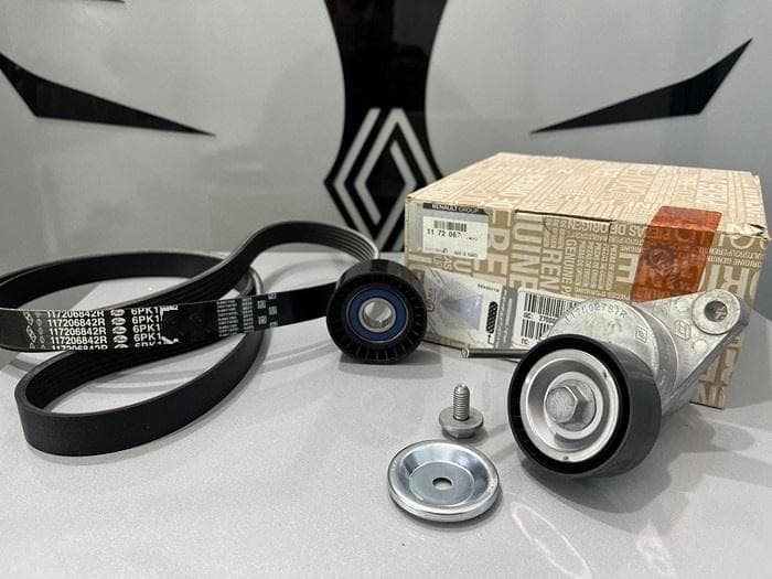 کیت تسمه دینام ال90 و ساندرو اورجینال RENAULT شماره فنی 117206746R — تصویر ۲