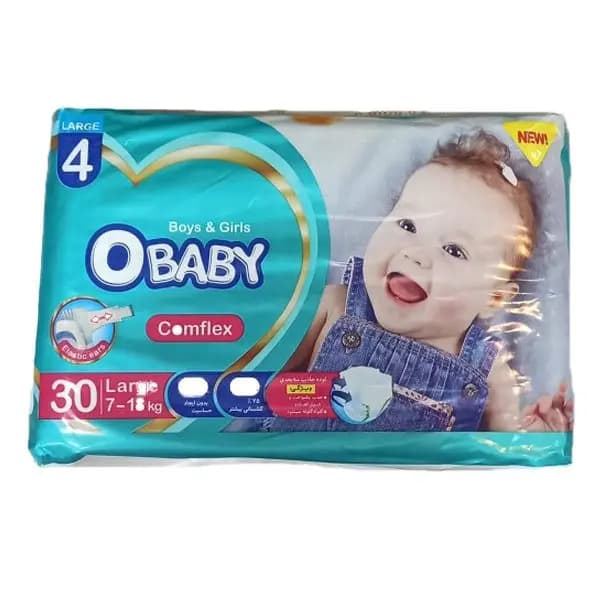 پوشک بچه او بیبی سایز 4 بسته 30 عددی – OBaby Comflex