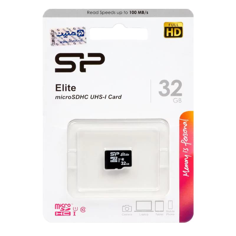 کارت حافظه سیلیکون پاور مدل microSDHC Elite UHS-I U1 کلاس 10 استاندارد سرعت 100MBps ظرفیت 32 گیگابایت — تصویر ۲