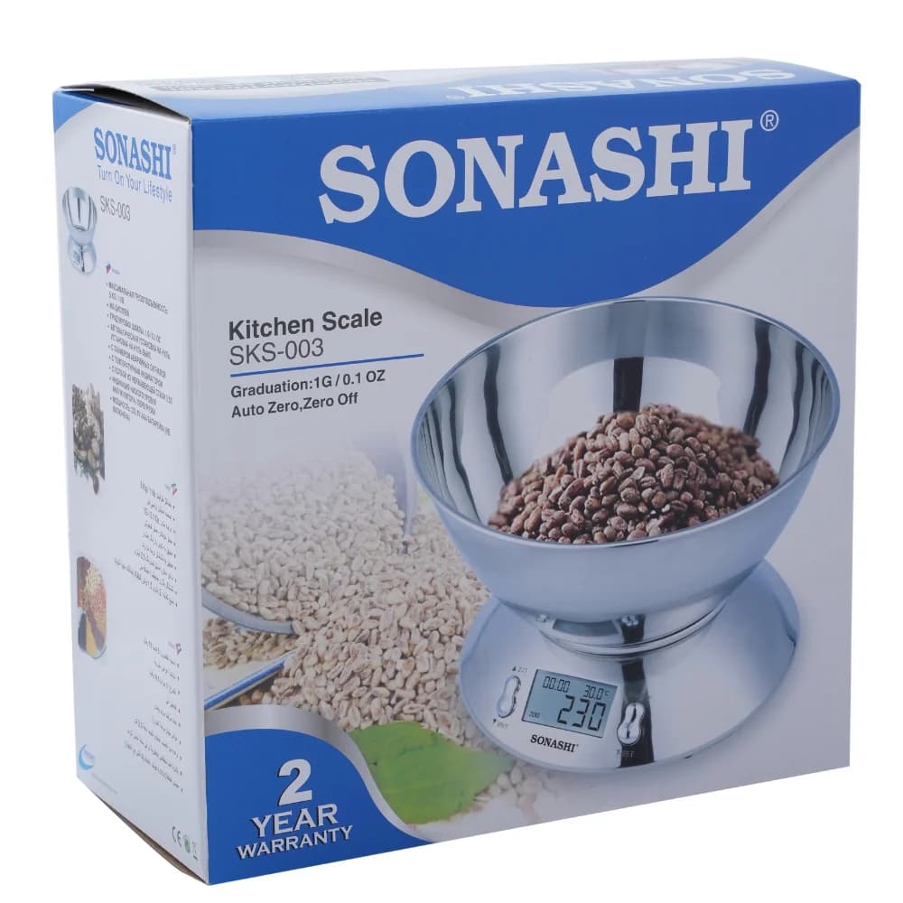 ترازو آشپزخانه سوناشی مدل SKS-003 (با 18 ماه گارانتی Mi Service) — تصویر ۴