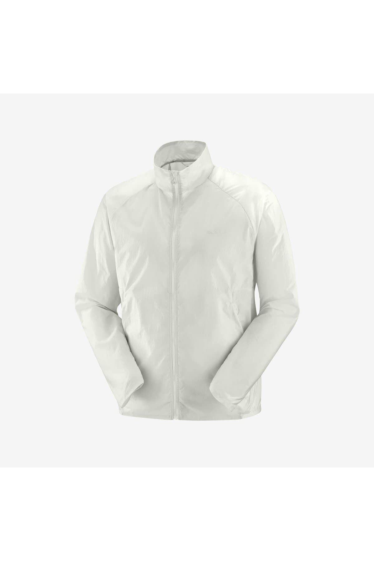 بارانی اسپرت سالومون مردانه پلی استر سفید راسته Regular/رگولار بیسیک اسپرت | Salomon LC2420200 BD