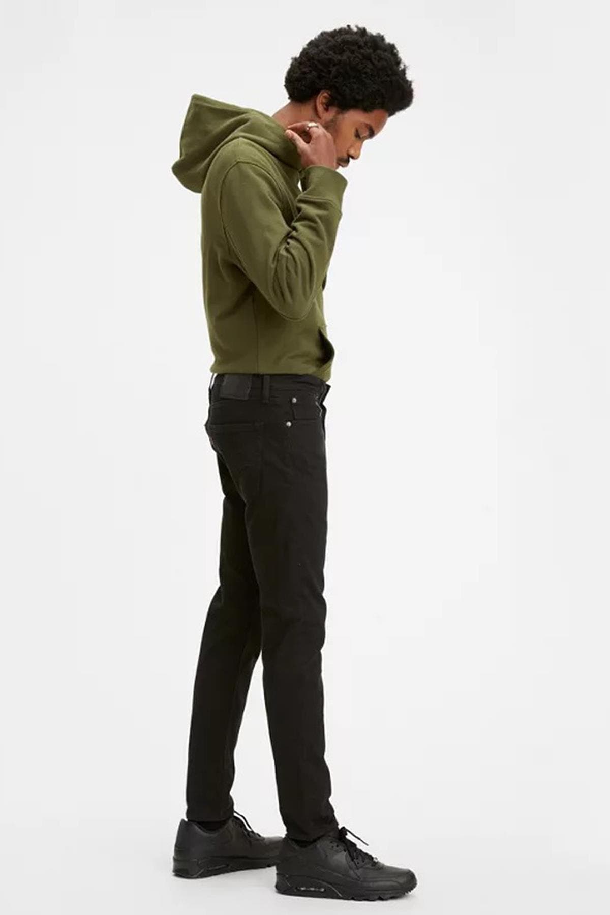 شلوار جین لیوایز مردانه پنبه – الاستین مشکی جین راسته Slim Fit/اسلیم فیت فاق نرمال Slim/اسلیم فیت کژوال/روزمره | Levi’s TYCCC2G11N169066692503965 — تصویر ۲