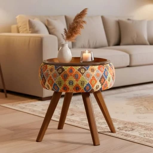 میز عسلی نگار طرح شاهسون فیلبندشاپ مدل 833440