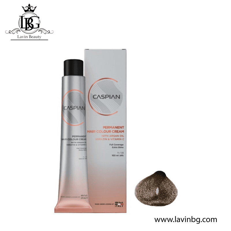 رنگ مو کاسپین سری دودی زیتونی شماره 6/88 دودی زیتونی تیره متوسط حجم 100 میل – CASPIAN