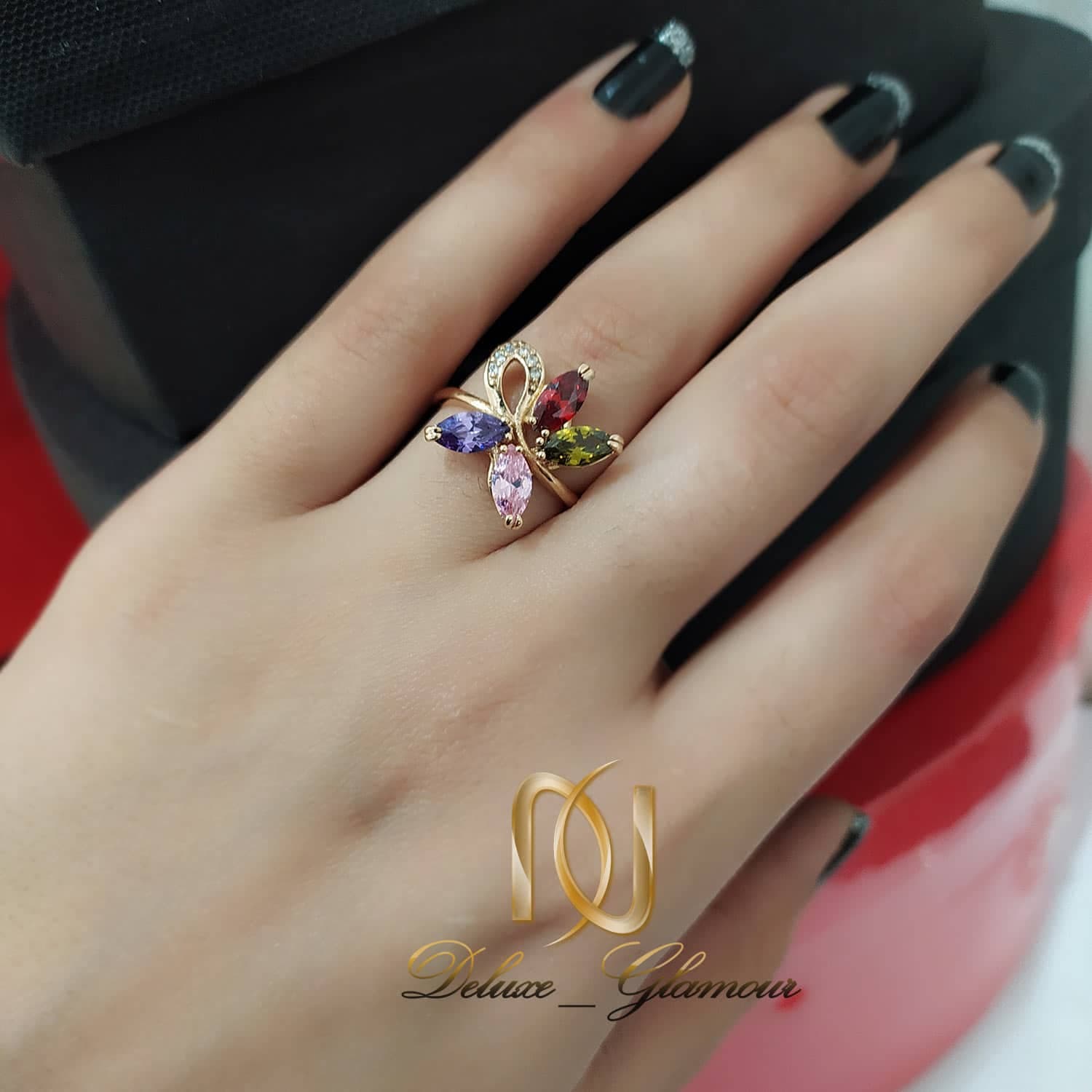 انگشتر دخترانه نگین دار ژوپینگ rg-n135 — تصویر ۲