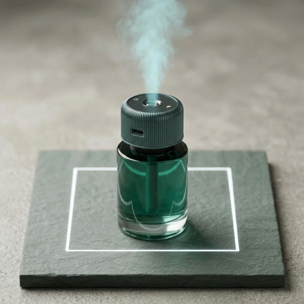 پخش کننده عطر هوشمند خودرو و رومیزی مدل MS002 | باتری ۳۰۰ میلیآمپری سایز بزرگ — تصویر ۴