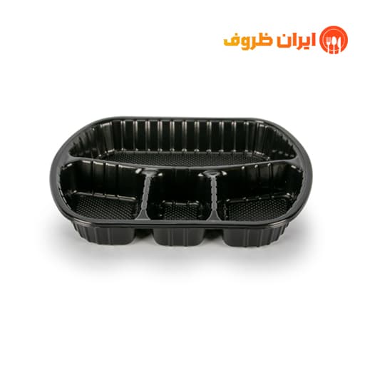 ظرف یکبار مصرف مشکی کد 604 مهرپارسا / کارتن 200 عددی
