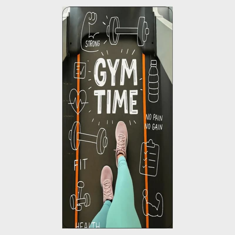 حوله باشگاهی طرح Gym Time ابعاد ۶۰×۱۲۰ سانتیمتر