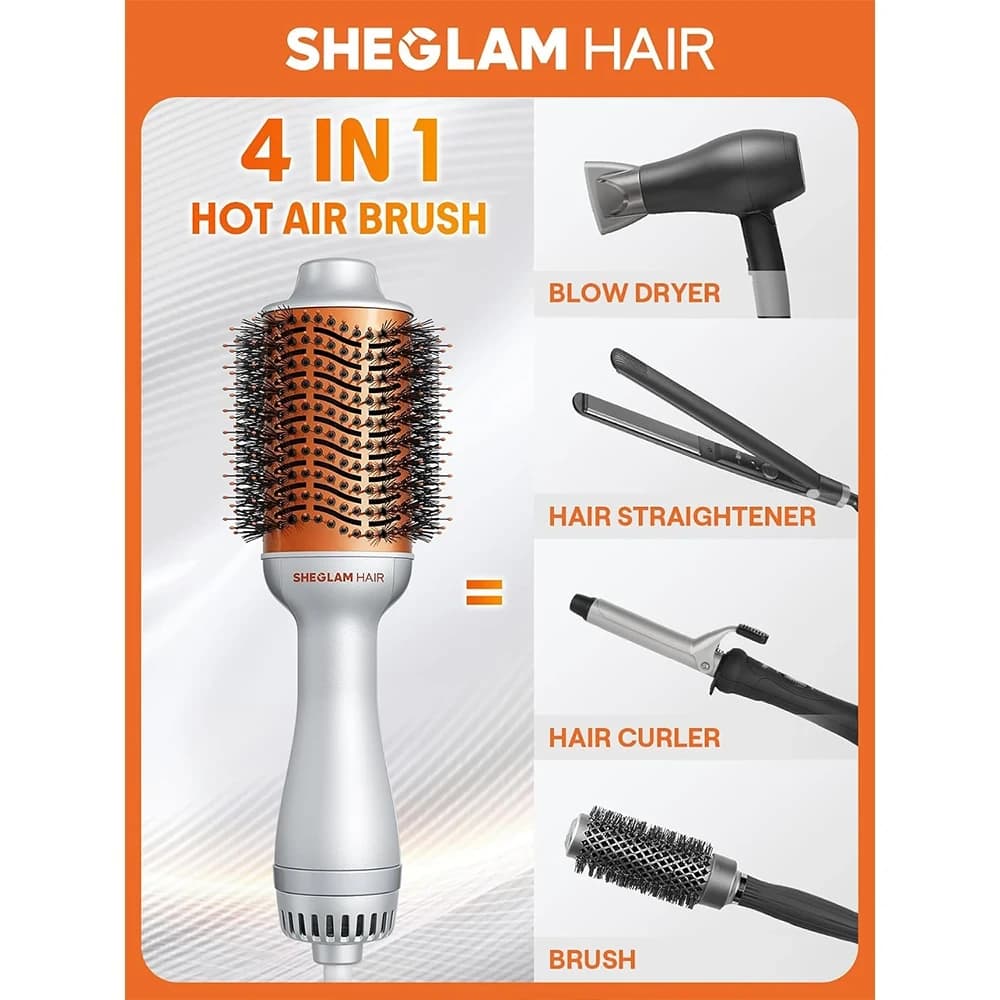 برس حرارتی مدل Blowout Bliss Volumizing Hot Air Brush,Hair شیگلم — تصویر ۵