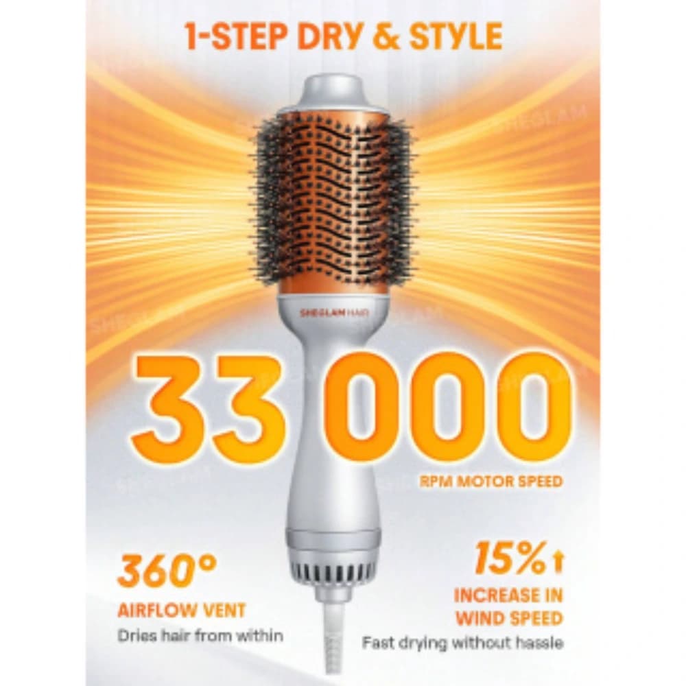 برس حرارتی مدل Blowout Bliss Volumizing Hot Air Brush,Hair شیگلم — تصویر ۲