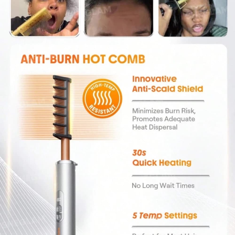 برس حرارتی شیگلم مدل Anti-Burn US Plug — تصویر ۴