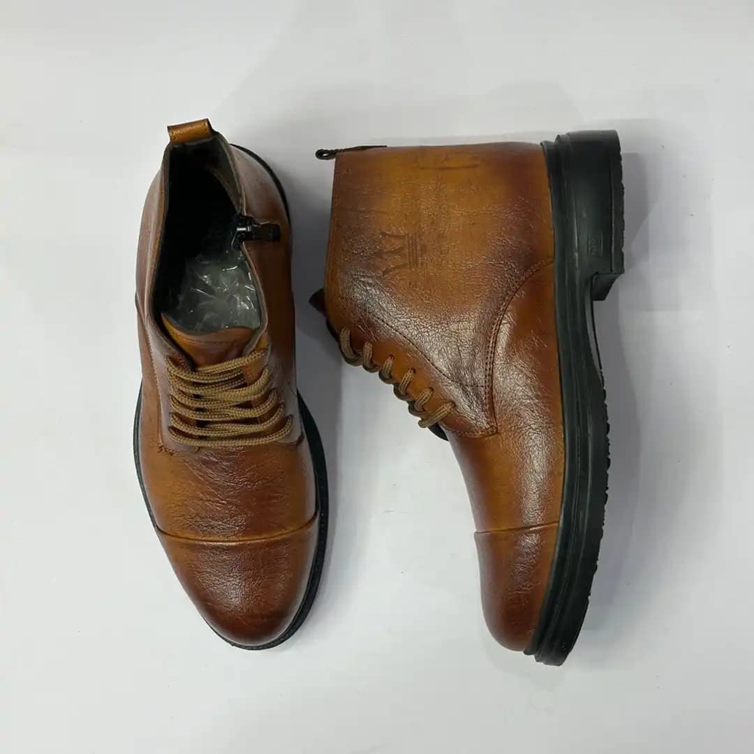 نیم بوت مردانه مازراتی طرح دار-کدk1228 — تصویر ۳
