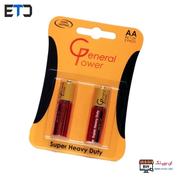 باتری AA قلمی 2 عددی جنرال پاور General Power — تصویر ۲