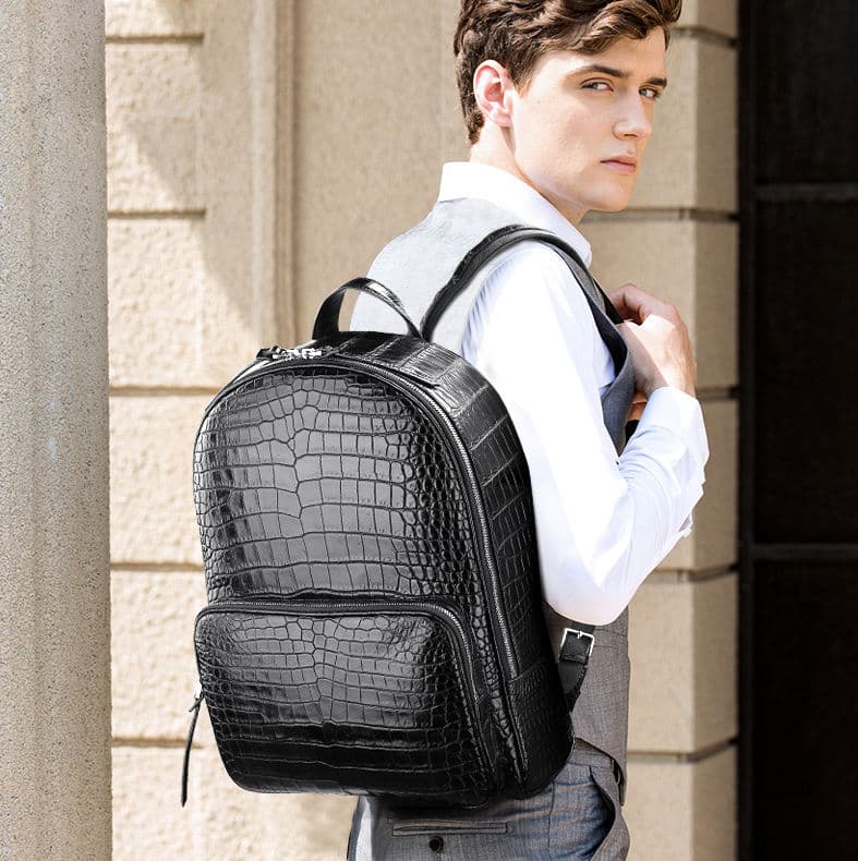 کوله پشتی چرم طبیعی مدل Back Pack 31 | سیلوا چرم — تصویر ۳