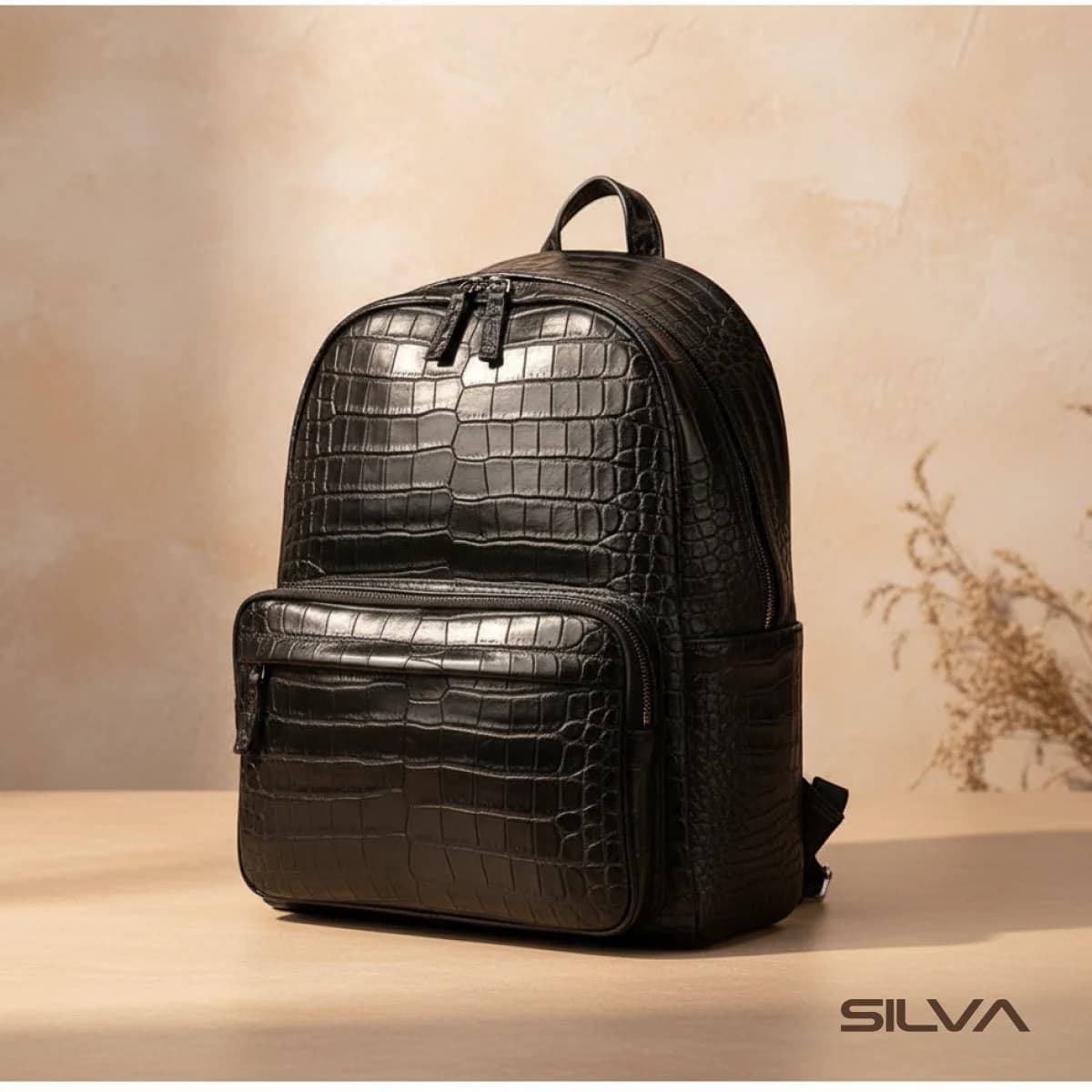 کوله پشتی چرم طبیعی مدل Back Pack 31 | سیلوا چرم