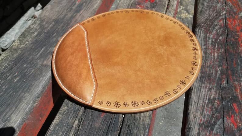 موس پد چرم طبیعی مدل Mousepad 01 | سیلوا چرم — تصویر ۵