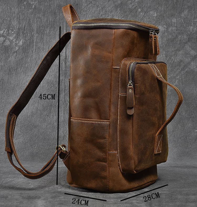 کوله پشتی چرم طبیعی مدل Back Pack 04 | سیلوا چرم — تصویر ۷