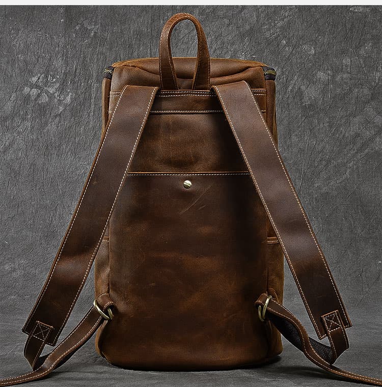 کوله پشتی چرم طبیعی مدل Back Pack 04 | سیلوا چرم — تصویر ۵