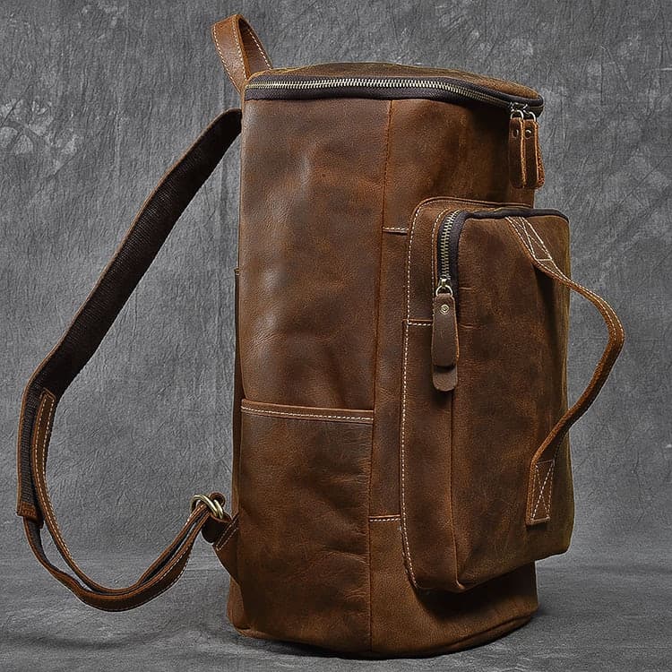کوله پشتی چرم طبیعی مدل Back Pack 04 | سیلوا چرم — تصویر ۸