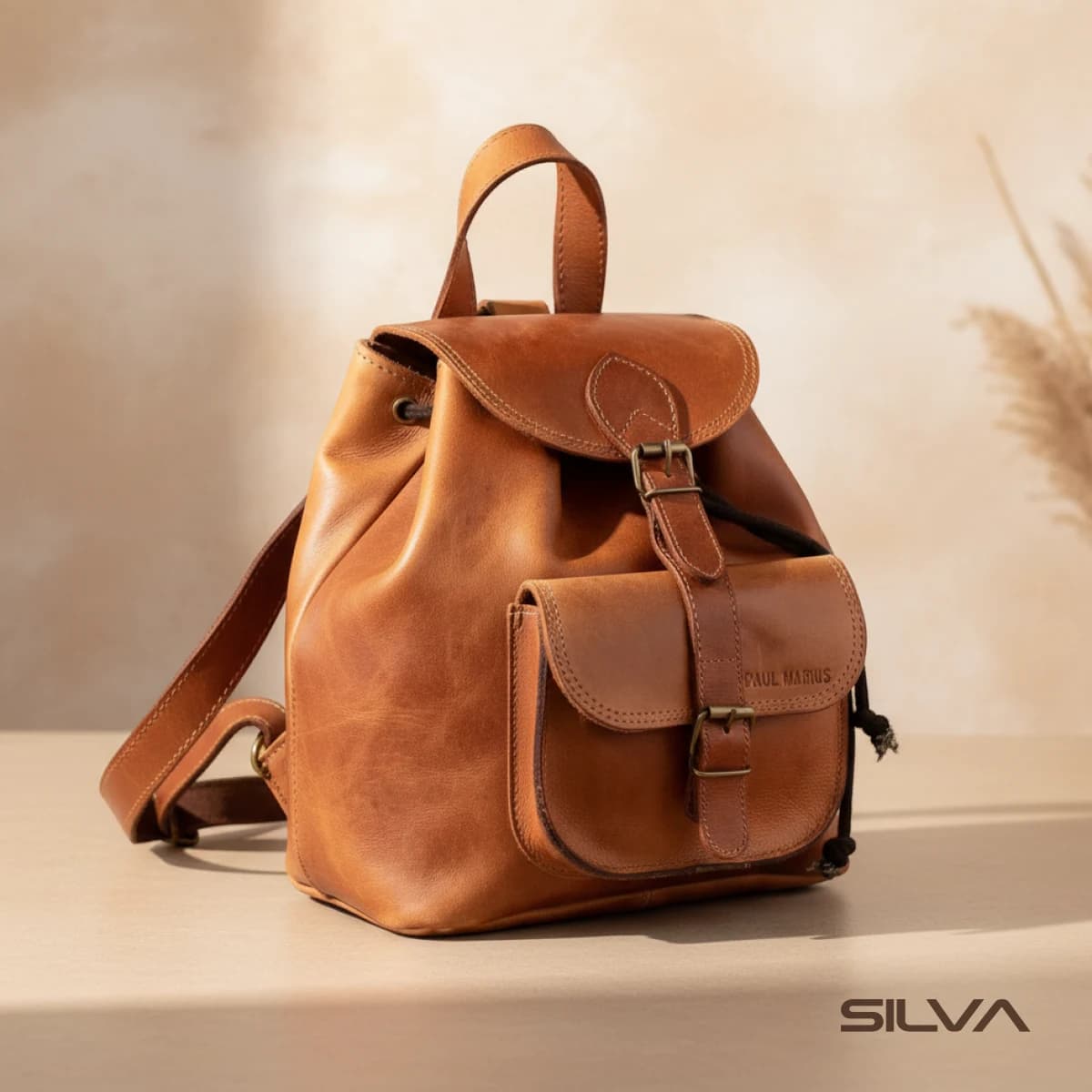 کوله پشتی چرم طبیعی مدل Back Pack 12 | سیلوا چرم