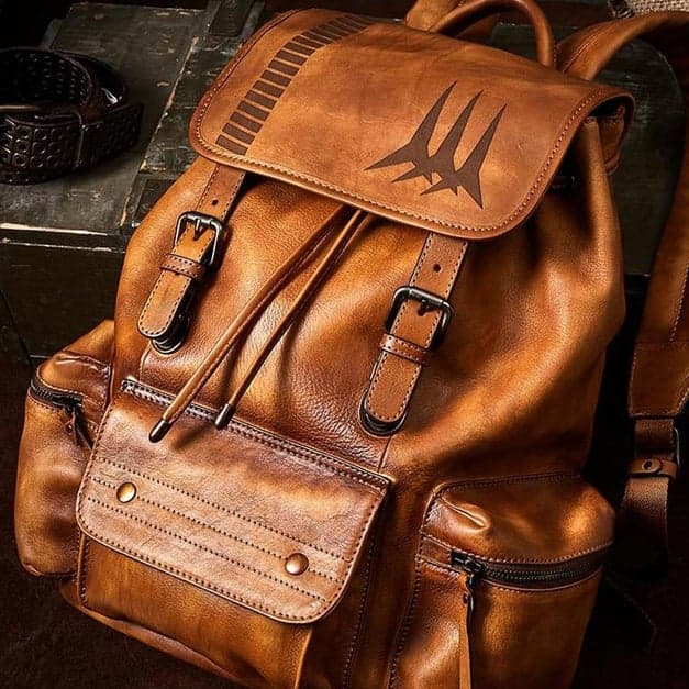 کوله پشتی چرم طبیعی مدل Back Pack 13 | سیلوا چرم — تصویر ۴