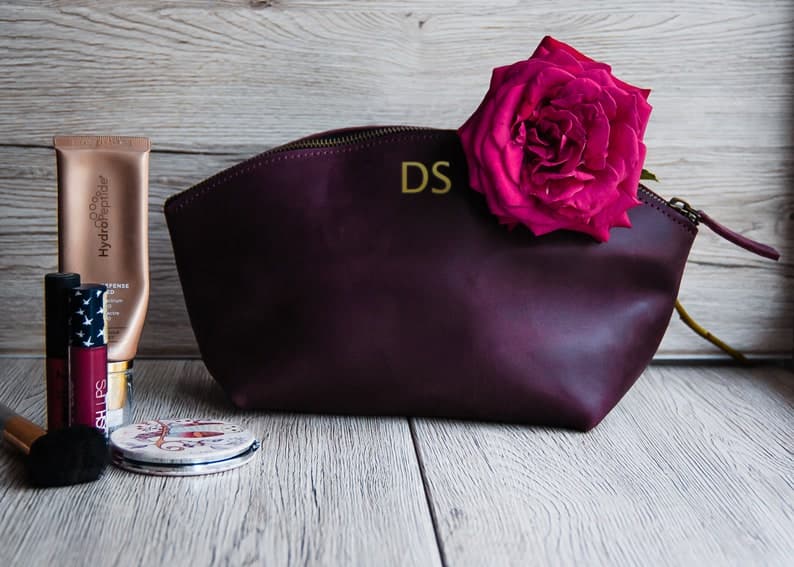 کیف آرایشی زنانه چرم طبیعی مدل Makeup Bag 01 | سیلوا چرم — تصویر ۳