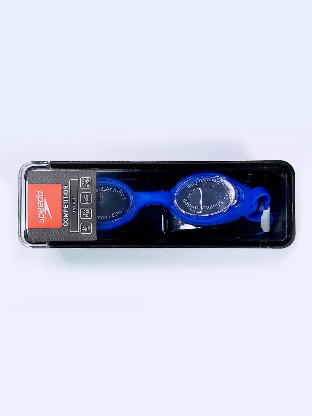 عینک استخر زنانه و مردانه گوشگیر دار چسبیده و ضد بخار آبی رنگ اسپیدو ( Speedo ) — تصویر ۸