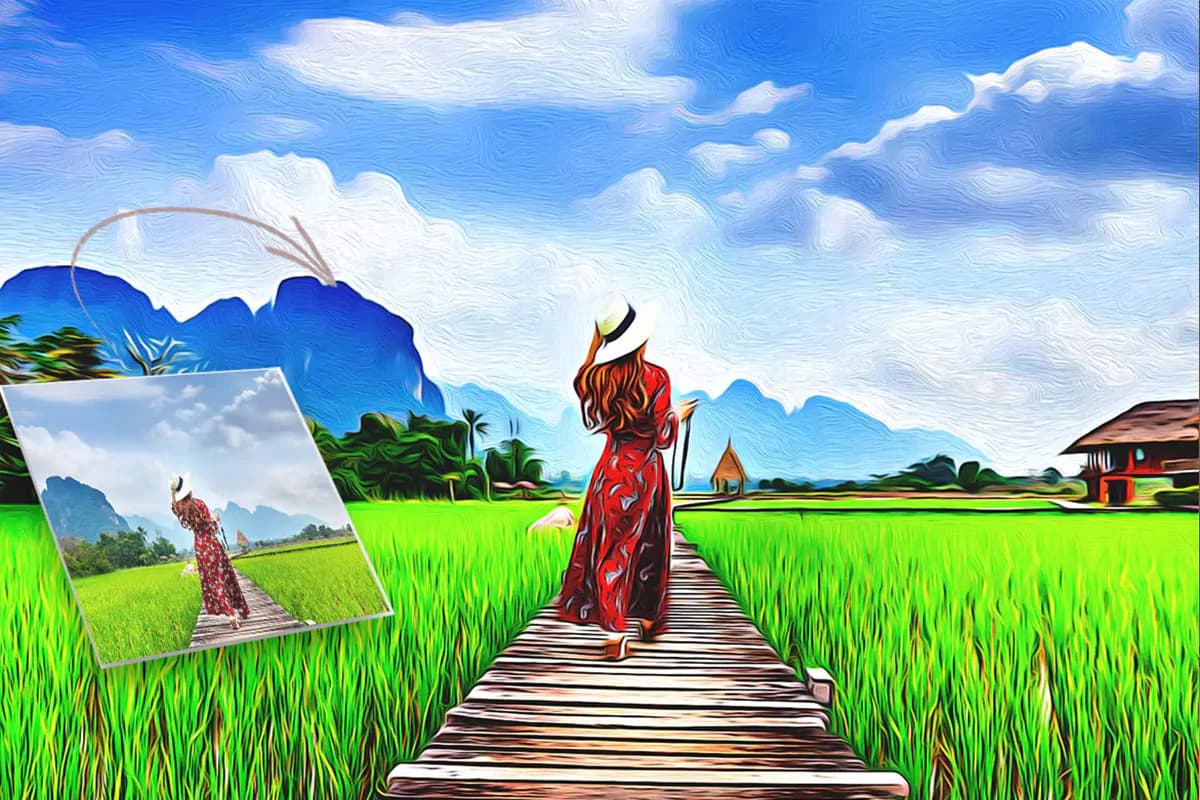 اکشن فتوشاپ ایجاد افکت کارتونی — تصویر ۴