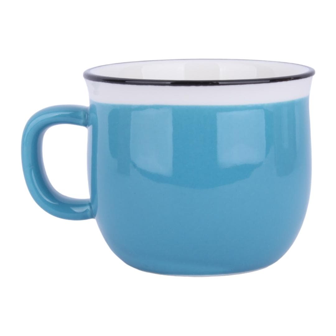 ماگ سرامیکی آبی طرح بال فرشته برند Flower کد 4543 — تصویر ۳