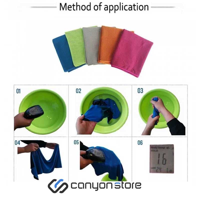 حوله عرق گیر گردن – Super Cooling Towel — تصویر ۲