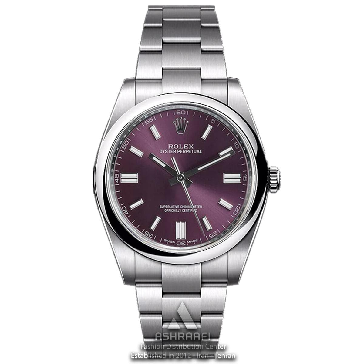ساعت رولکس پرپچوال صفحه بنفش Rolex Perpetual SP1