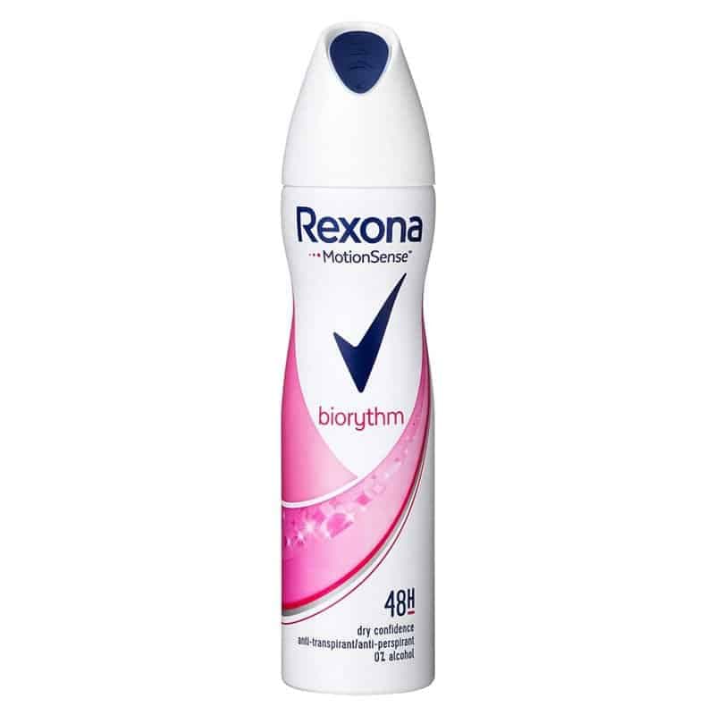 اسپری ضدتعریق 48 ساعته Rexona مدل Biorythm(200 میل)