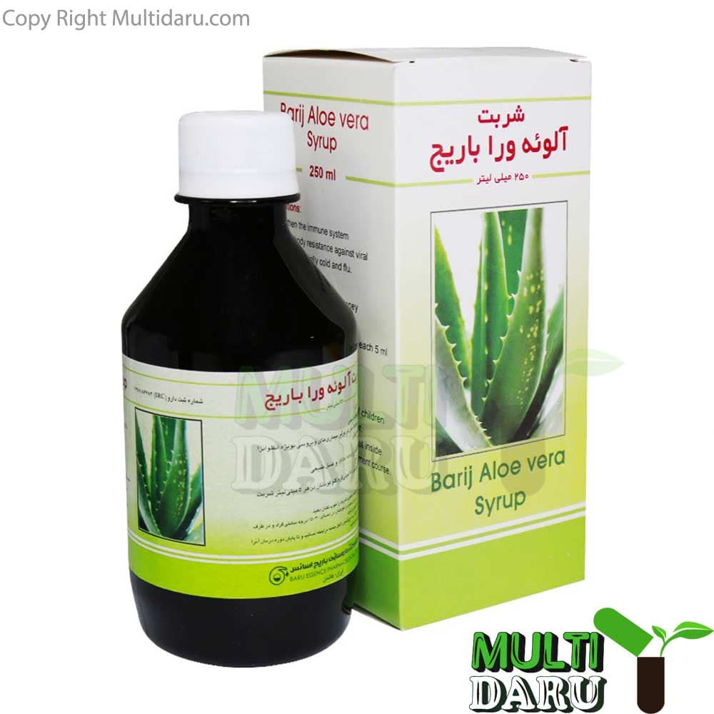 شربت آلوئه ورا باریج اسانس 250 میل