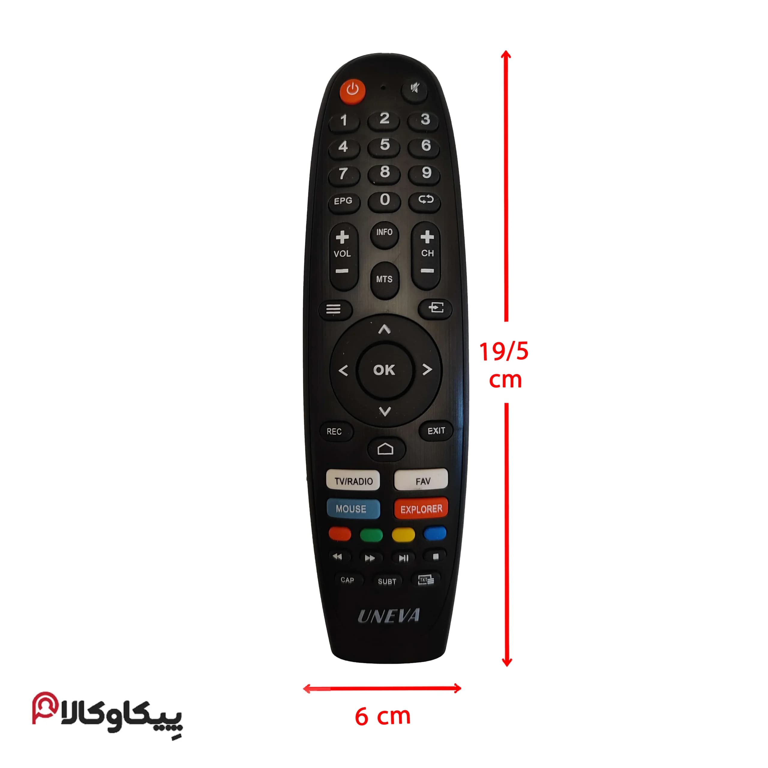 کنترل تلویزیون UNEVA یونیوا طرح LG موس دار — تصویر ۲